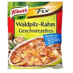 Knorr Fix creamy mushrooms stripes (Waldpilz Rahm Geschnetzeltes 