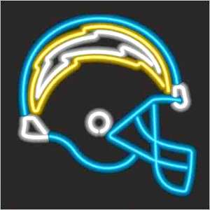 SAN DIEGO CHARGERS LOGO NEON WALL OR WINDOW LIGHT SIGN  