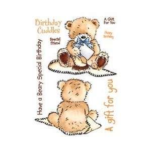  Crafters Companion Popcorn The Bear Unmounted Rubber 