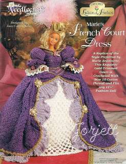 Maries French Court Dress, Ladies of Fashion crochet pattern  