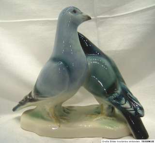 alte Porzellan Figur Tauben Paar Vögel Cortendorf 19cm  