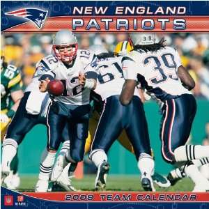  NEW ENGLAND PATRIOTS 2008 NFL Monthly 12 X 12 WALL 
