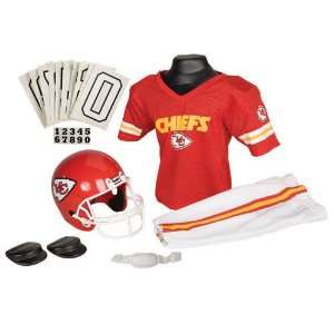 Kansas City Chiefs Youth NFL Deluxe Helmet and Uniform Set 