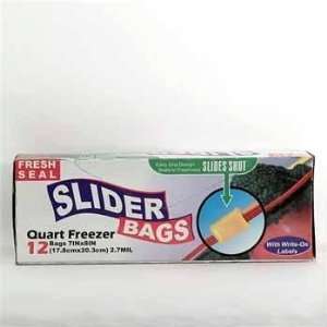  Fresh Seal Slider Bags Quart Freezer Case Pack 24 Kitchen 