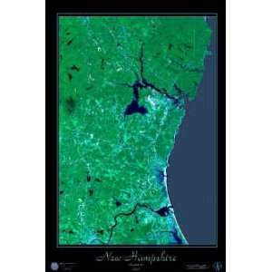  New Hampshire Seacoast Satellite Print, 24x36