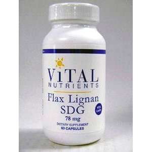  Flax Lignan SDG 78 mg 60 vcaps [Health and Beauty] Health 