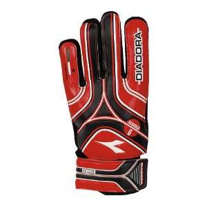  Diadora Scudetto Soccer Keeper Gloves   Red/Black/White 7 