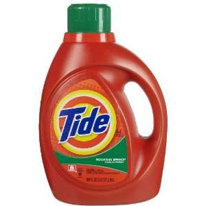  Tide 2x Concentrated Liquid Detergent Mountain Spring   64 