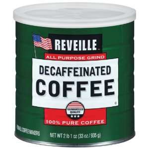 Reveille Decaf Coffee, 33.0 Ounce Can Grocery & Gourmet Food