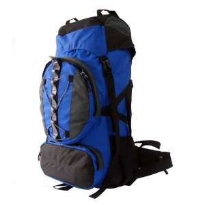   Frame Camping Hiking Backpack Blue 