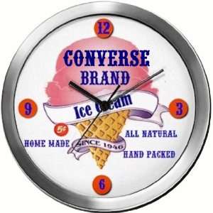  CONVERSE 14 Inch Ice Cream Metal Clock Quartz Movement 