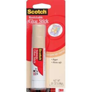  Scotch Restickable Glue Stick .20 Ounce Electronics