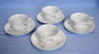 VTG Johnson Bros Floral Pattern Cups and Saucers  