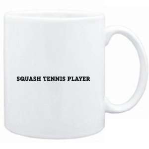  Mug White  Squash Tennis Player SIMPLE / BASIC  Sports 