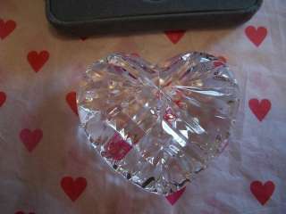 Waterford Crystal Heart Hand Cooler Paperweight MIB  