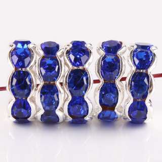 4x10mm CRYSTAL WEAVE FLOWER LOOSE SPACERS BEADS FINDING  
