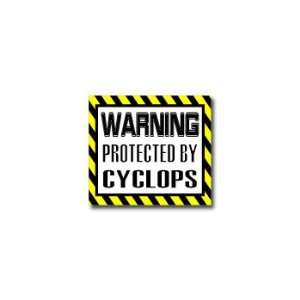  Warning Protected by CYCLOPS   Window Bumper Laptop 