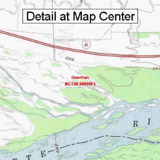  USGS Topographic Quadrangle Map   Overton, Nebraska 