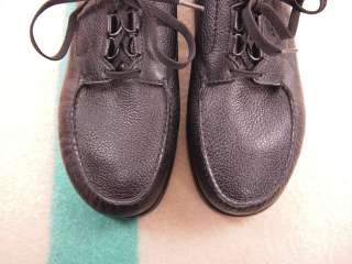 SAS BOUT TIME Black Leather Lace up Walking Shoes US 12 M  