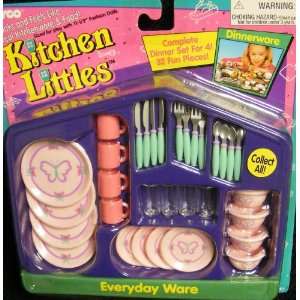   Orginal Tyco Kitchen Littles Everyday Dinnerware (1995) Toys & Games