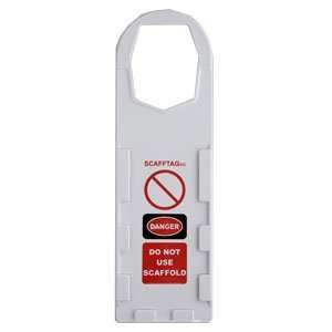  Scaffold Tag White 11.75 x 3.5