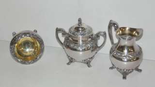 1847 Rogers Bros Vintage Heritage Tea Silver Serving Set  