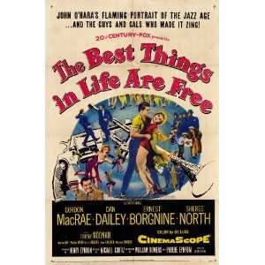 The Best Things in Life Are Free Poster 27x40 Gordon MacRae Dan Dailey 