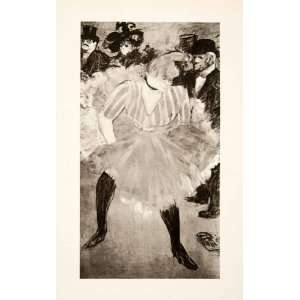1931 Photogravure Detail Fat Woman Dance Hall Costume Henri Toulouse 
