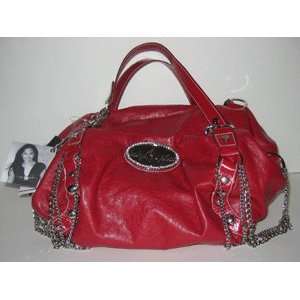  Baby Phat Red Satchel Style Handbag Purse 