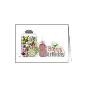  8th Birthday, A whole load of mouthwatering candies Card 