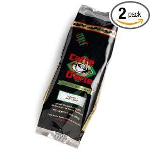 Caffe Darte Gourmet Light Whole Bean Coffee, 16 Ounce Foil Bags (Pack 