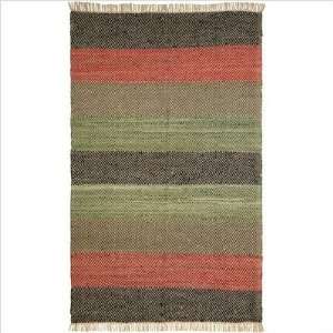  St. Croix Trading LCD Striped Leather Woven Reversible 