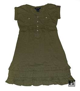 NWT Ralph Lauren Girls Safary Cotton Jersey Shirt Dress  