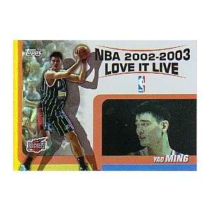  2003 04 Topps Love It Live LL YM Yao Ming Houston Rockets 