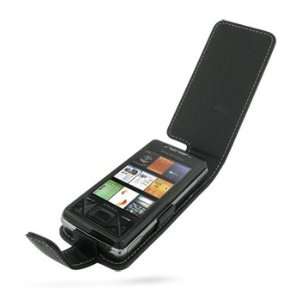   Black Leather Flip Style Case for Sony Ericsson XPERIA X1 Electronics