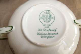 Villeroy & Boch Porcelain Mettlach Saar Germany Soup Cup & Saucer, ALT 