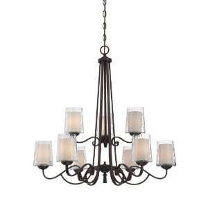   Adonis 9 Light Two Tier Up Light Chandelier from the Adonis Collection