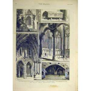   1881 Chapter House Westminster Abbey Building London