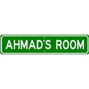  AHMAD ROOM SIGN   Personalized Gift Boy or Girl, Aluminum 