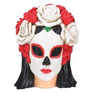  New Day of the Dead Black & White Skeleton Mexican Woman 