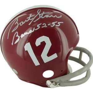 Bart Starr Autographed Bama 52 55 Alabama Mini Helmet   Autographed 