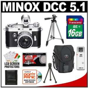  Minox DCC 5.1 Classic Digital Camera with 16GB Card + Case 