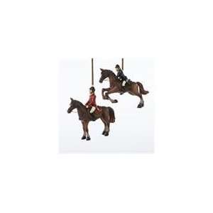   of 6 Equestrian Horse with Rider Christmas Ornaments 5