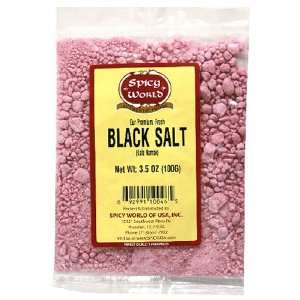 Spicy World Black Salt, 3.5 Ounce Bags (Pack of 6)  