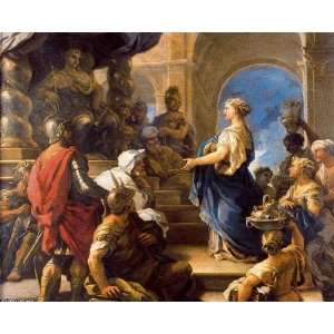     Luca Giordano   32 x 26 inches   Salomone e la regina di Saba