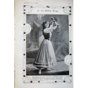   1908 Moulin Rouge Miss May De Sousa Theatre Pantomime
