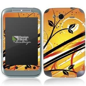  Design Skins for HTC Wildfire S   Sunset Flowers Design 