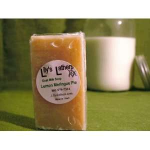    Lilys Lathers Lemon Meringue Natural Goat Milk Soap Beauty