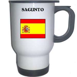  Spain (Espana)   SAGUNTO White Stainless Steel Mug 