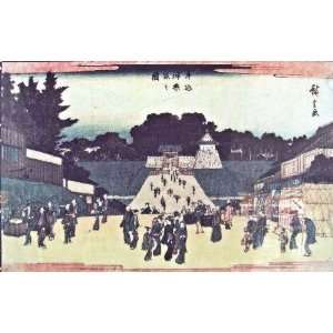  Hand Made Oil Reproduction   Ando Hiroshige   24 x 16 